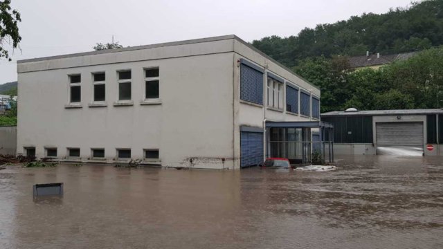 Hochwasser Bornberg Mirker Bach